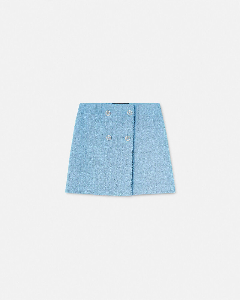 Heritage Tweed Wrap Mini Skirt - 1