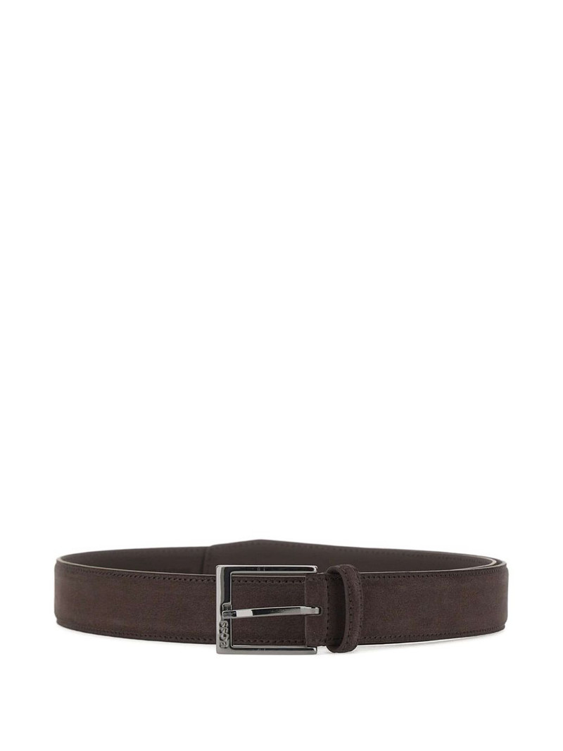 suede pin-buckle belt 1
