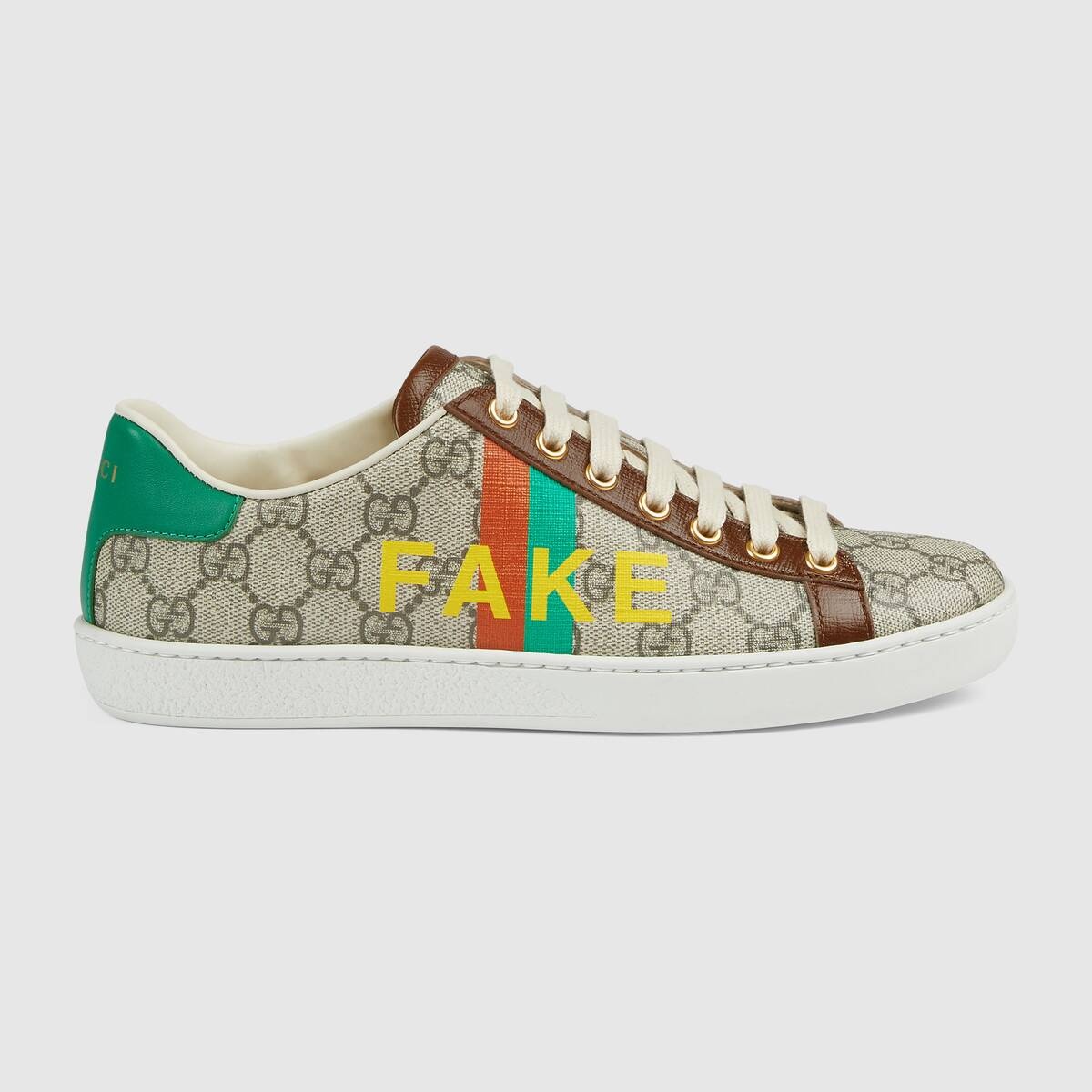 Women's 'Fake/Not' print Ace sneaker - 1