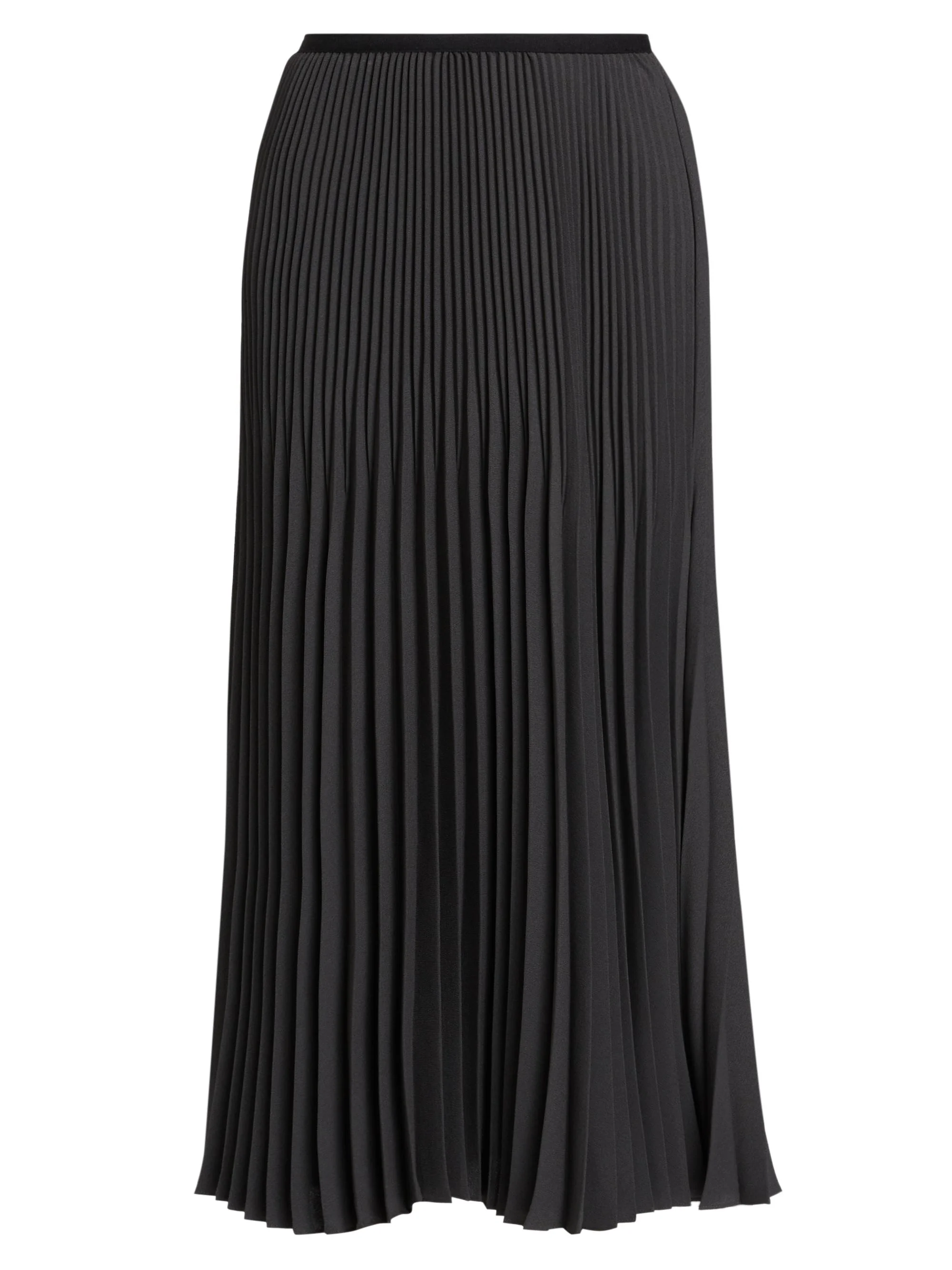 Women's Matte Pleated Midi Skirt - Slate - 1