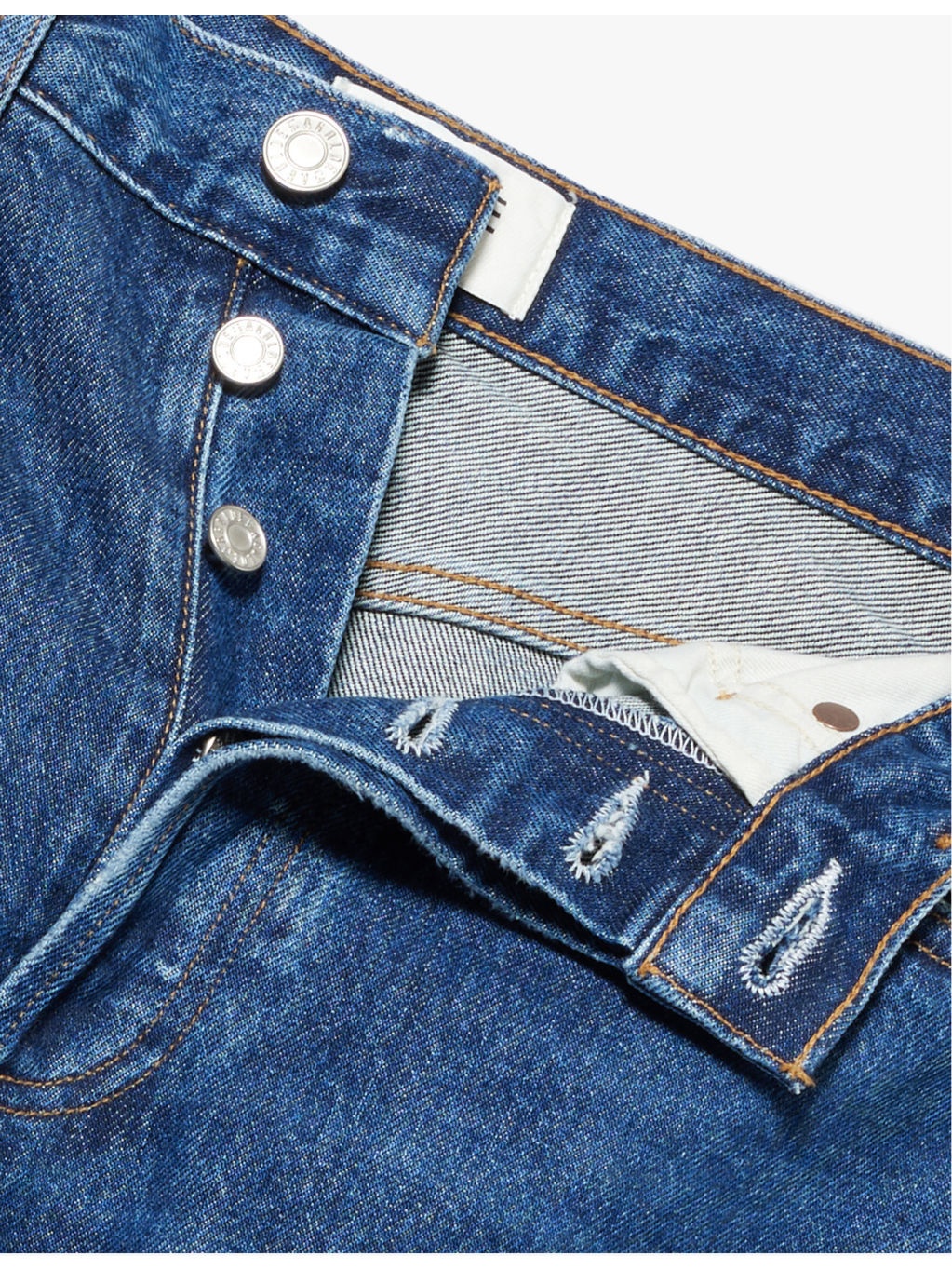 Dame faded-wash wide-leg high-rise recycled-denim jeans - 7