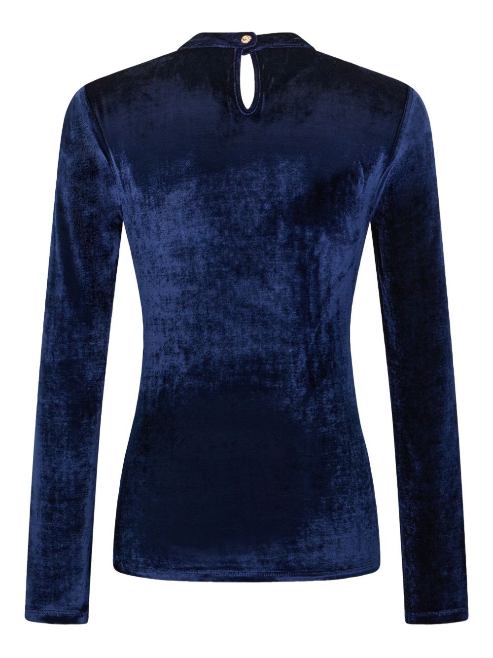 draped velvet top - 6