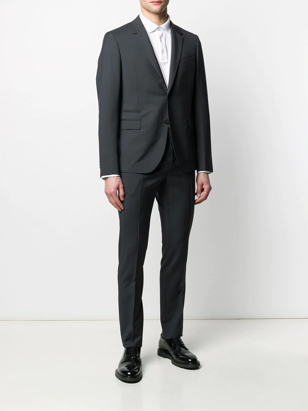 two-piece notched-lapel suit - 3