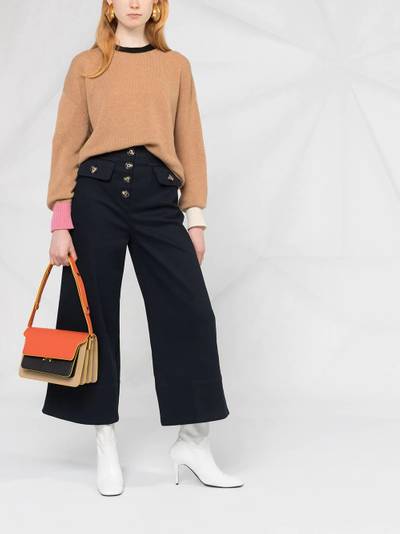 Marni contrast sleeve knit jumper outlook