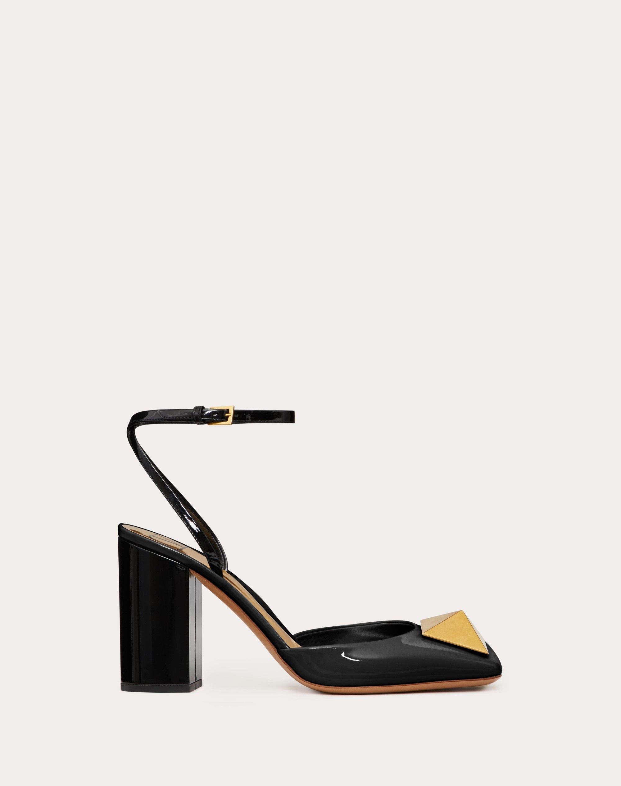 ONE STUD PUMP IN PATENT LEATHER 90MM - 1