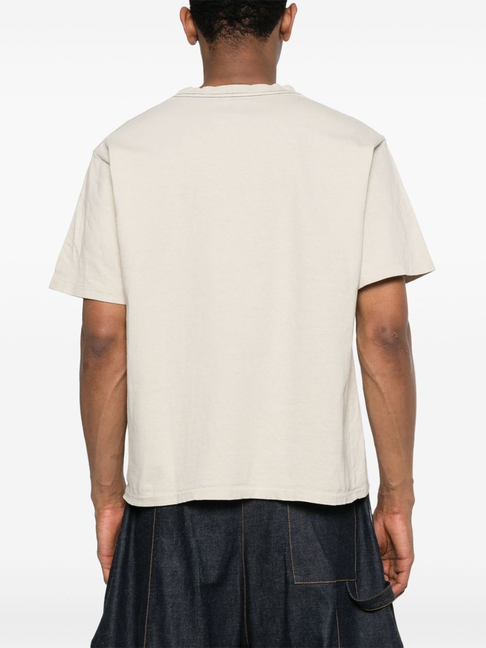 butterfly-embroidered T-shirt - 3