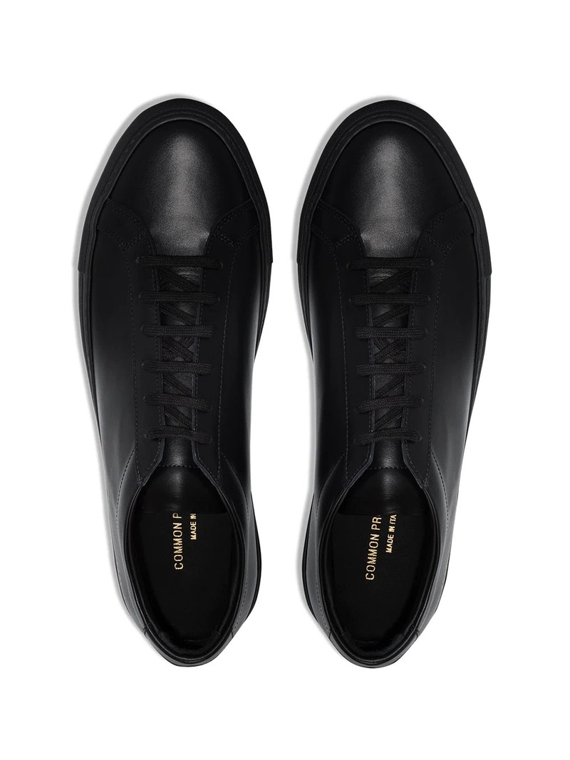 black Achilles leather low-top sneakers 4