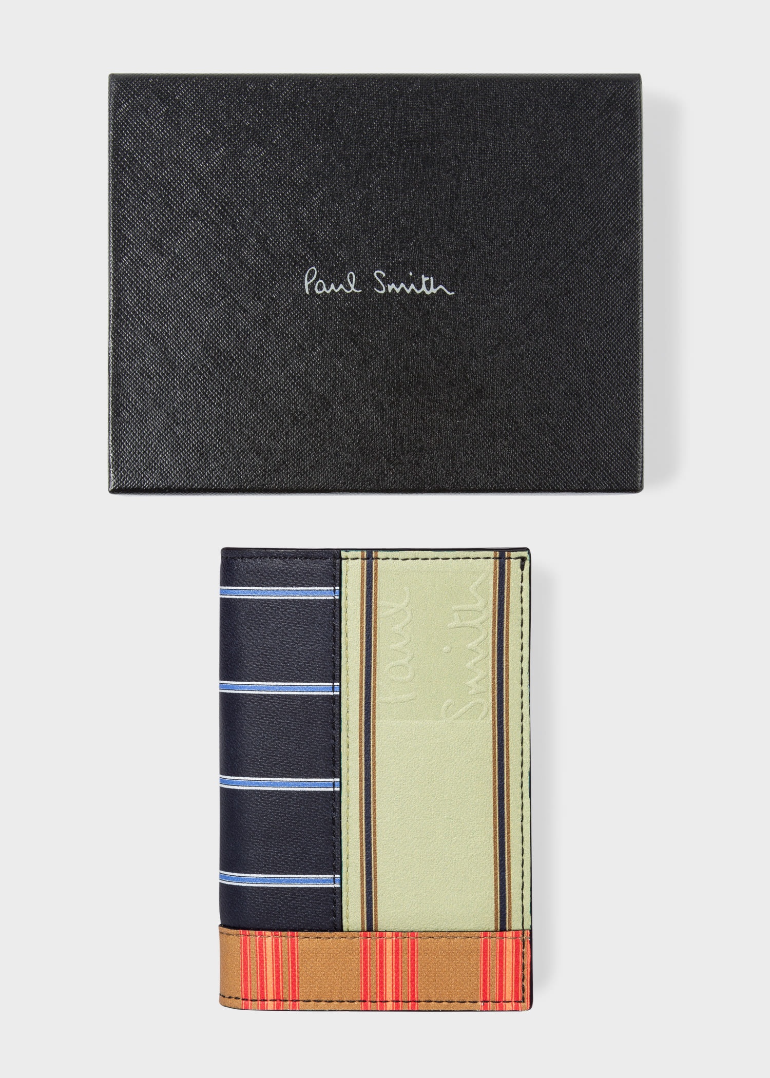 Patchwork Stripe Credit Card Wallet - 4