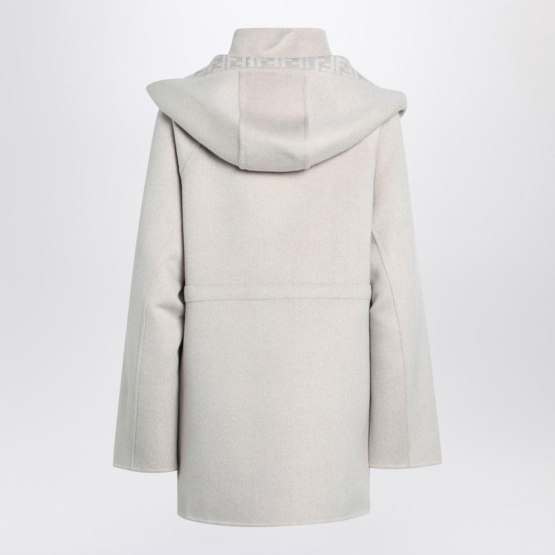Fendi Sand-Colored Wool Blend Parka Blouson Women - 2