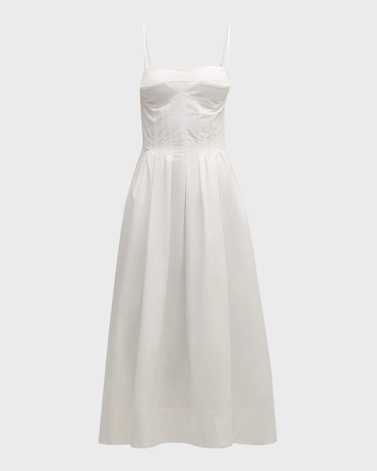 Kittiya Sleeveless A-Line Midi Bustier Dress - 1