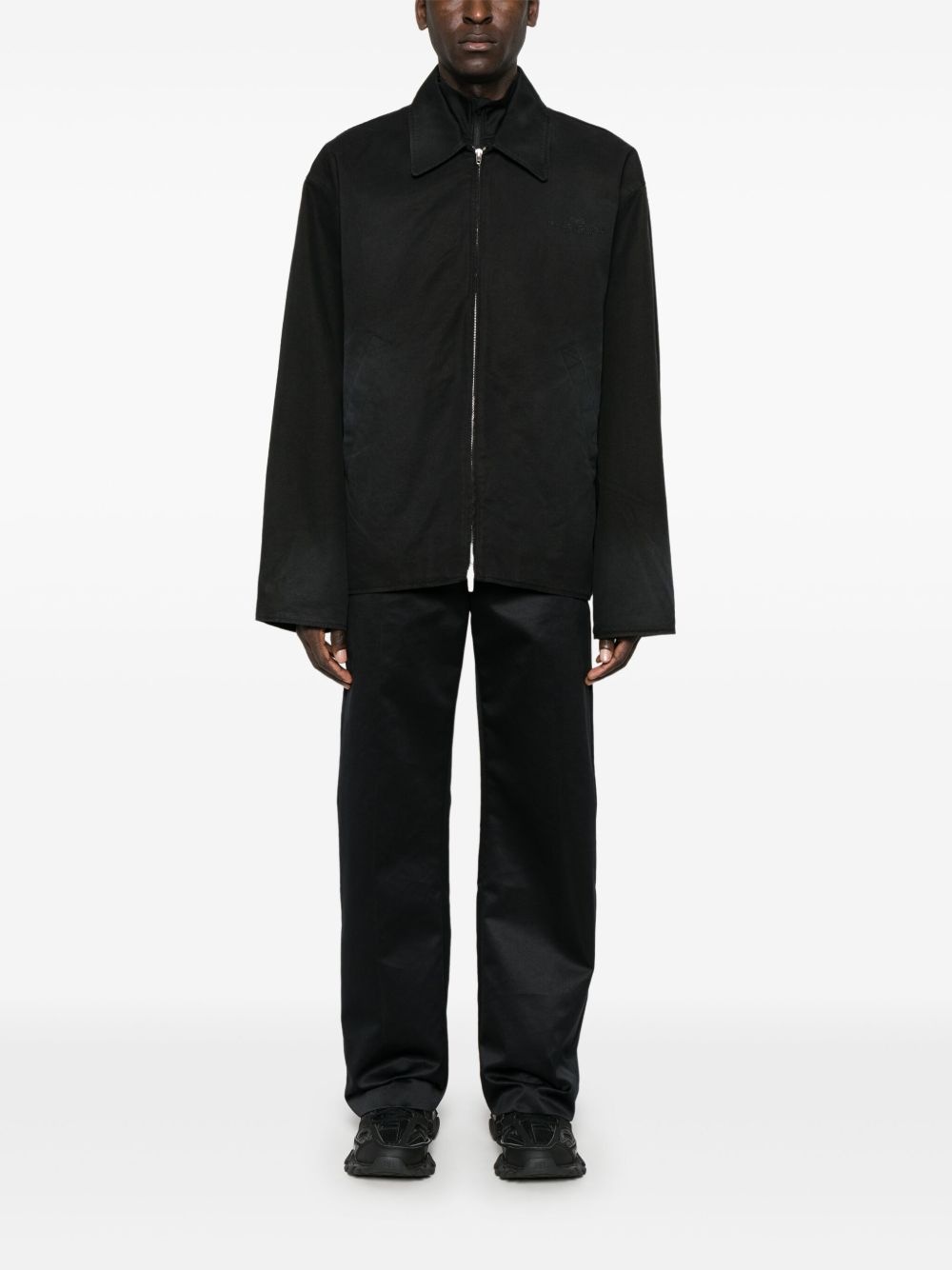 logo-embroidered jacket - 2