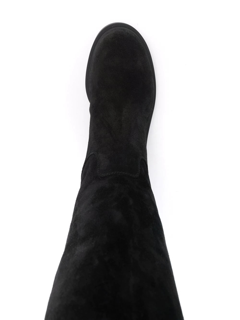 knee-length suede boots - 4