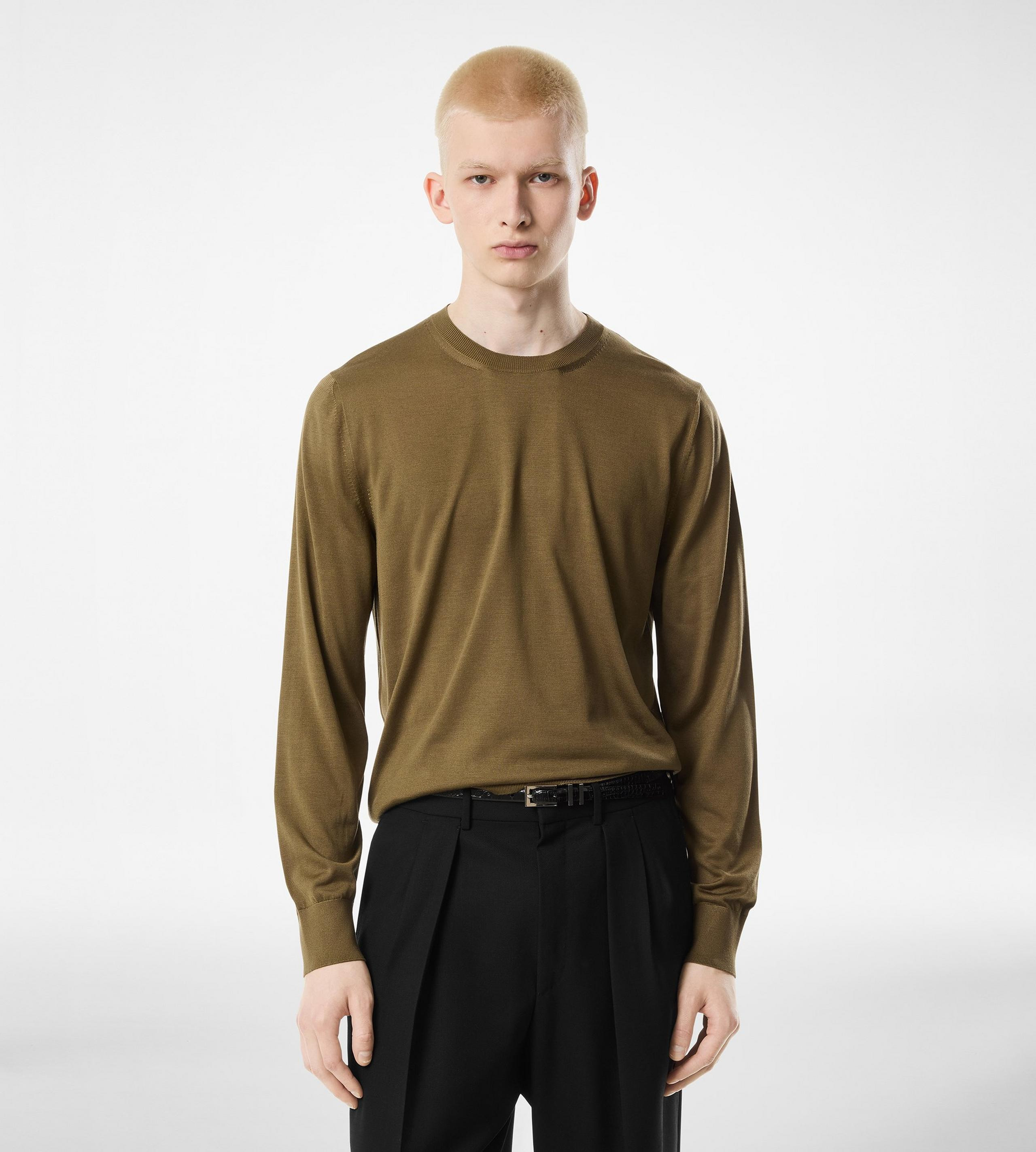 FLUID SILK CREW NECK - 3