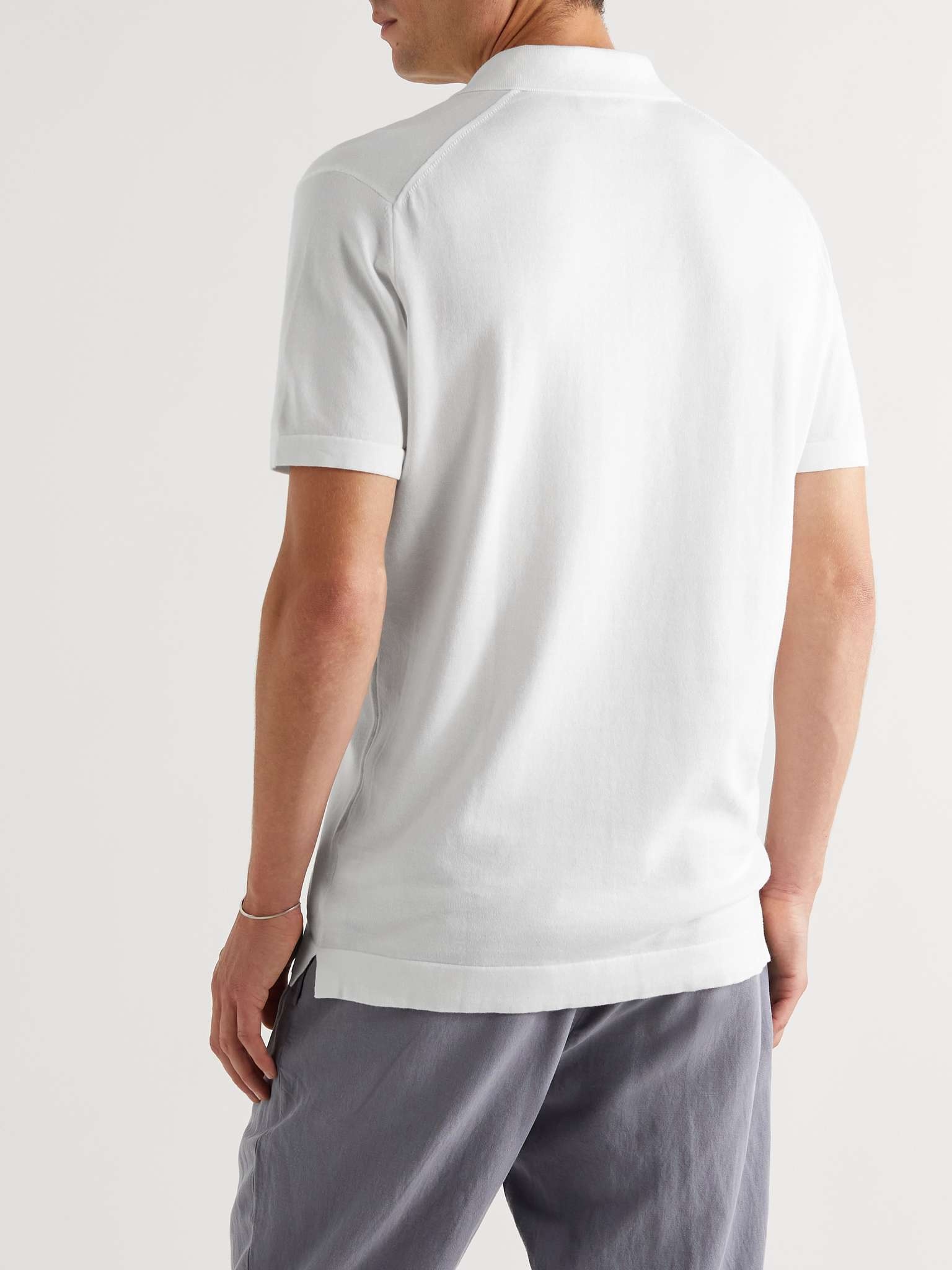 Jacob Garment-Dyed Sea Island Cotton Polo Shirt - 4