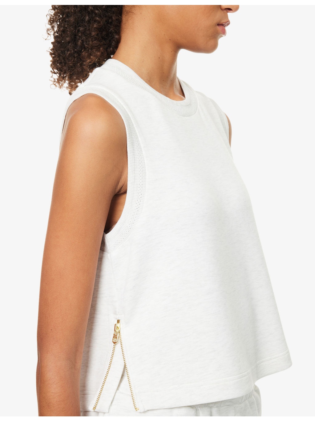 Shea Cropped Knitted Vest Top - 6