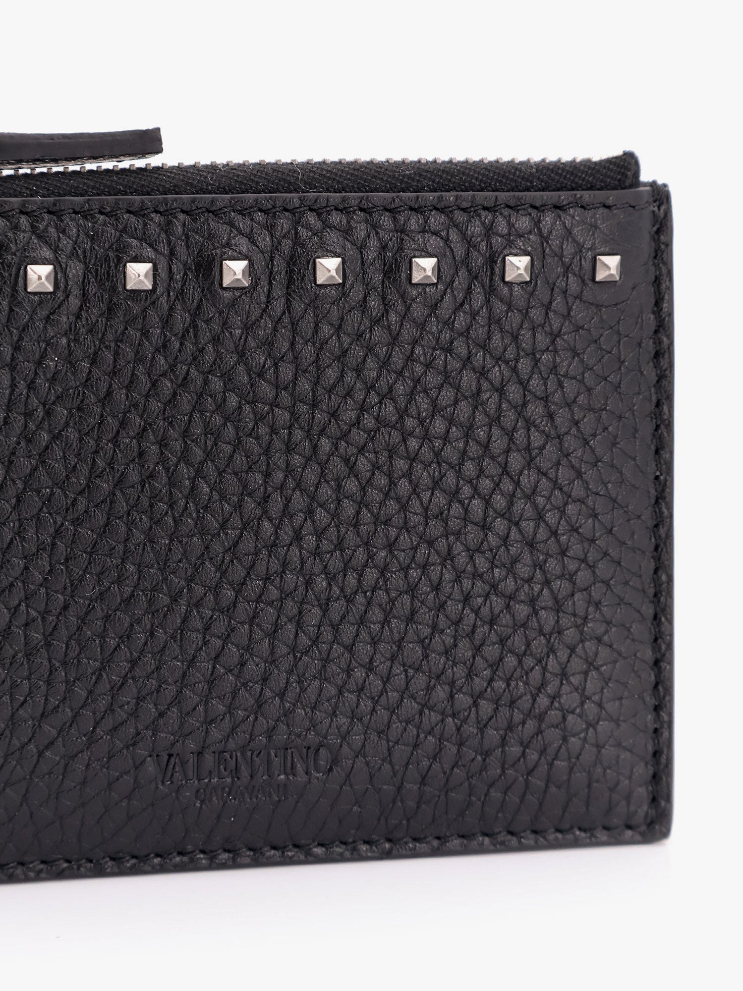 Valentino Garavani Valentino Garavani Rockstud Leather Card Holder - 3