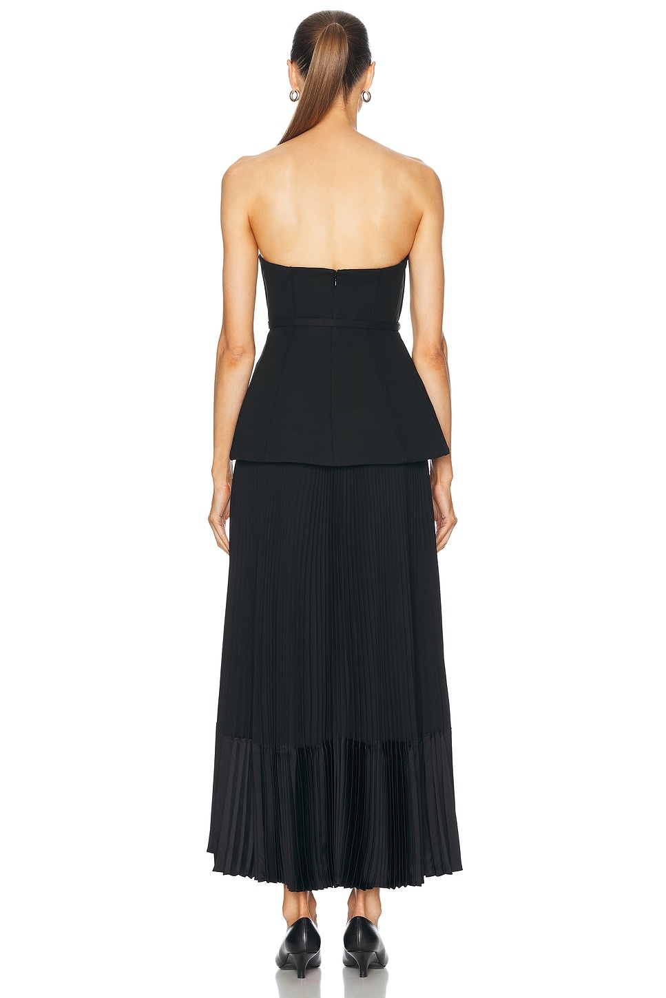 Prisca Belted Bustier Tea Length Dress - 3