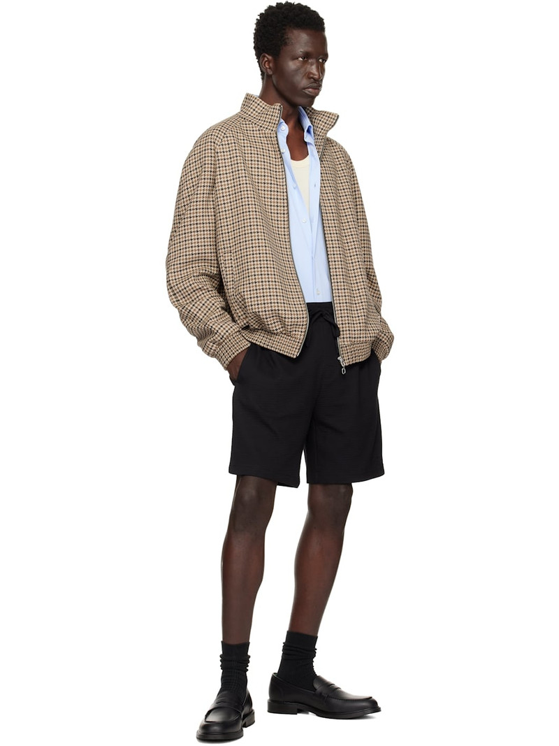 HUGO Black Cotton-Blend Shorts outlook