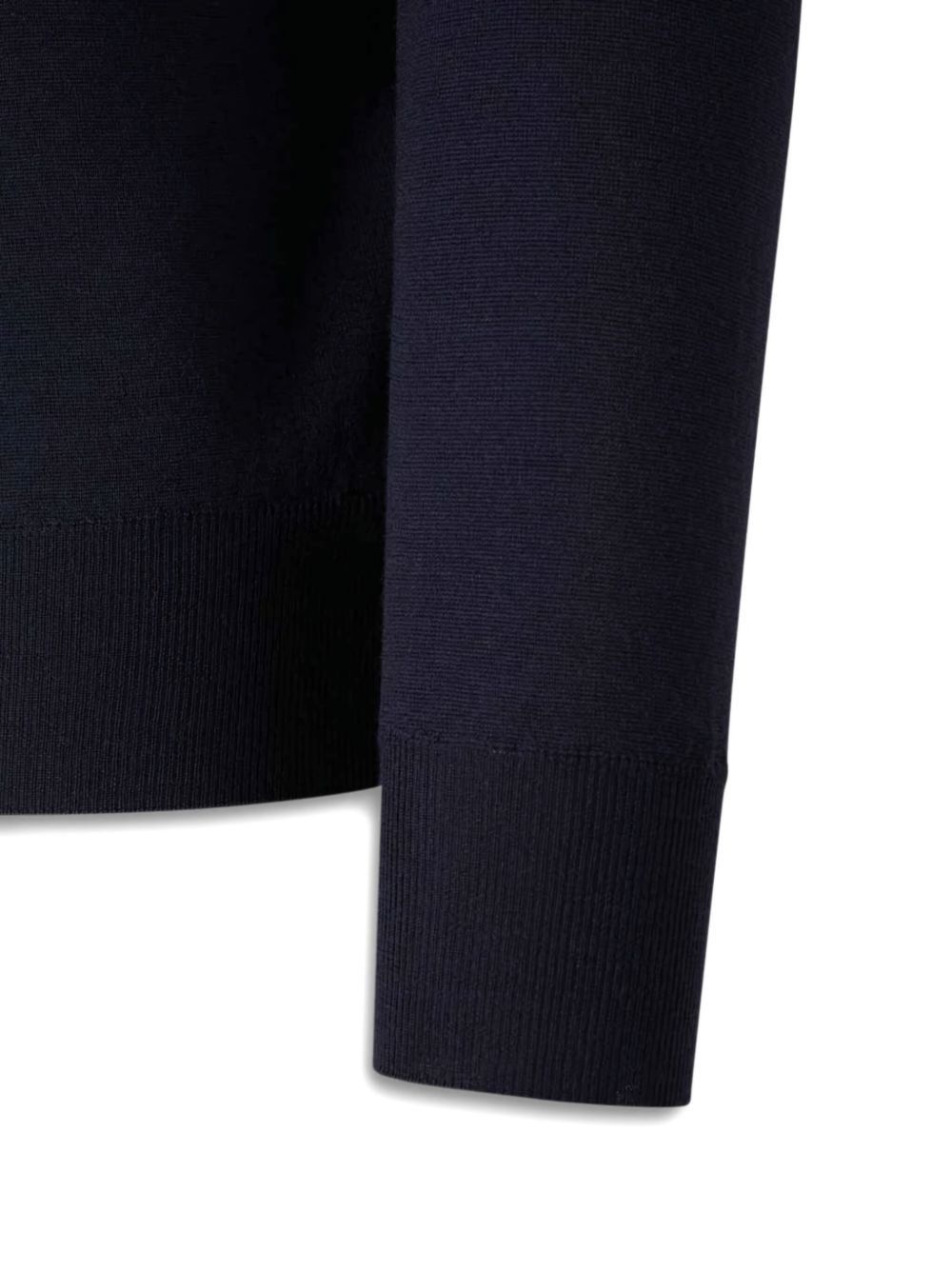 polo-neck long-sleeve sweater - 4
