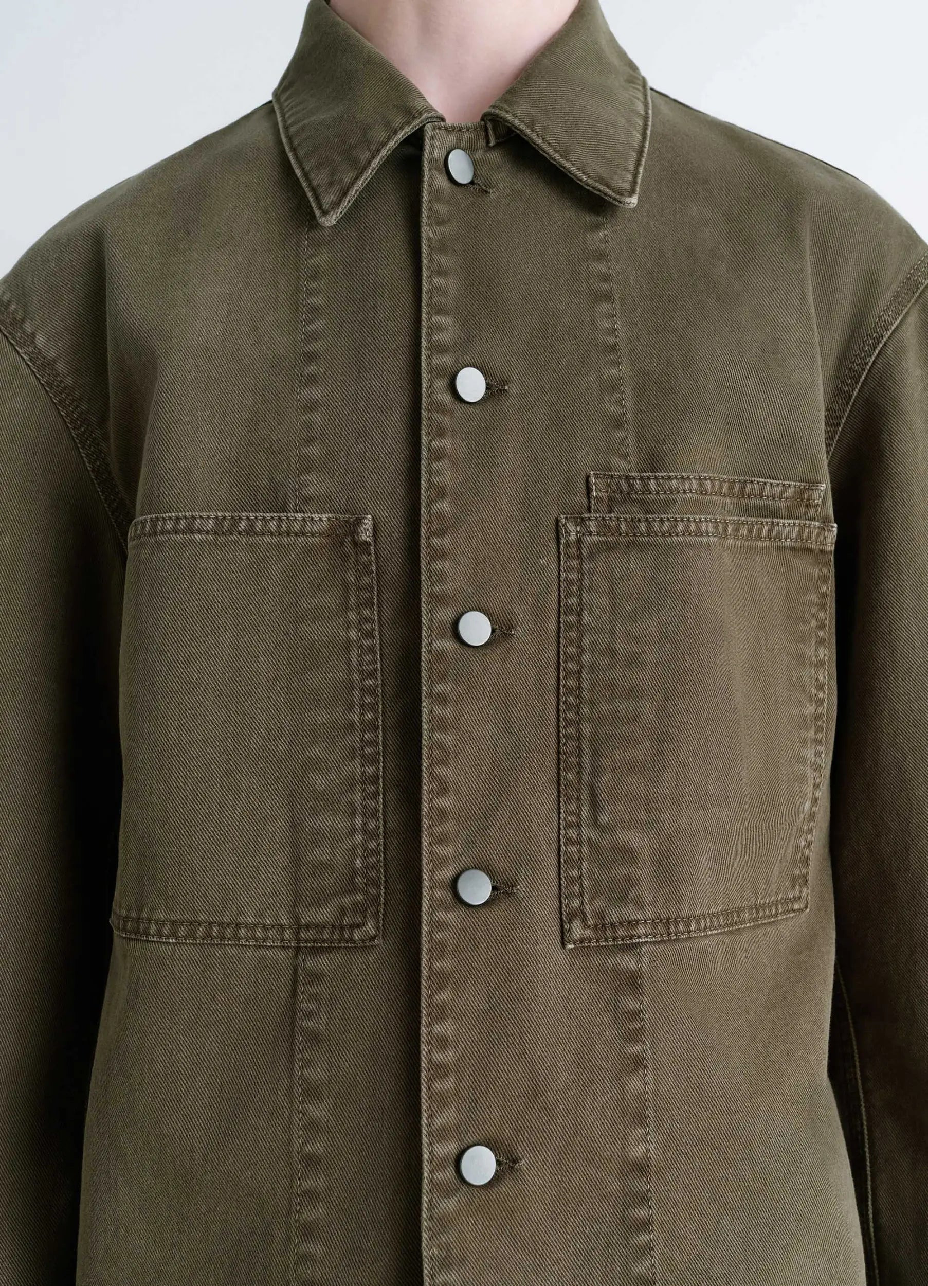 美品 LEMAIRE corduroy overshirt 48 L オフホワ 美品 LEMAIRE corduroy overshirt 48 L オフホワ
