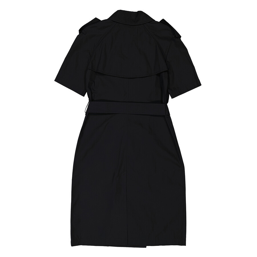 Burberry Black Cotton Blend Belted Trench Dress - 2