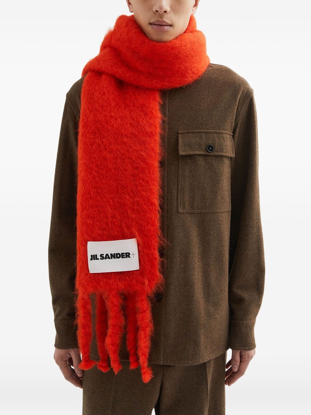 mohair-blend scarf - 2
