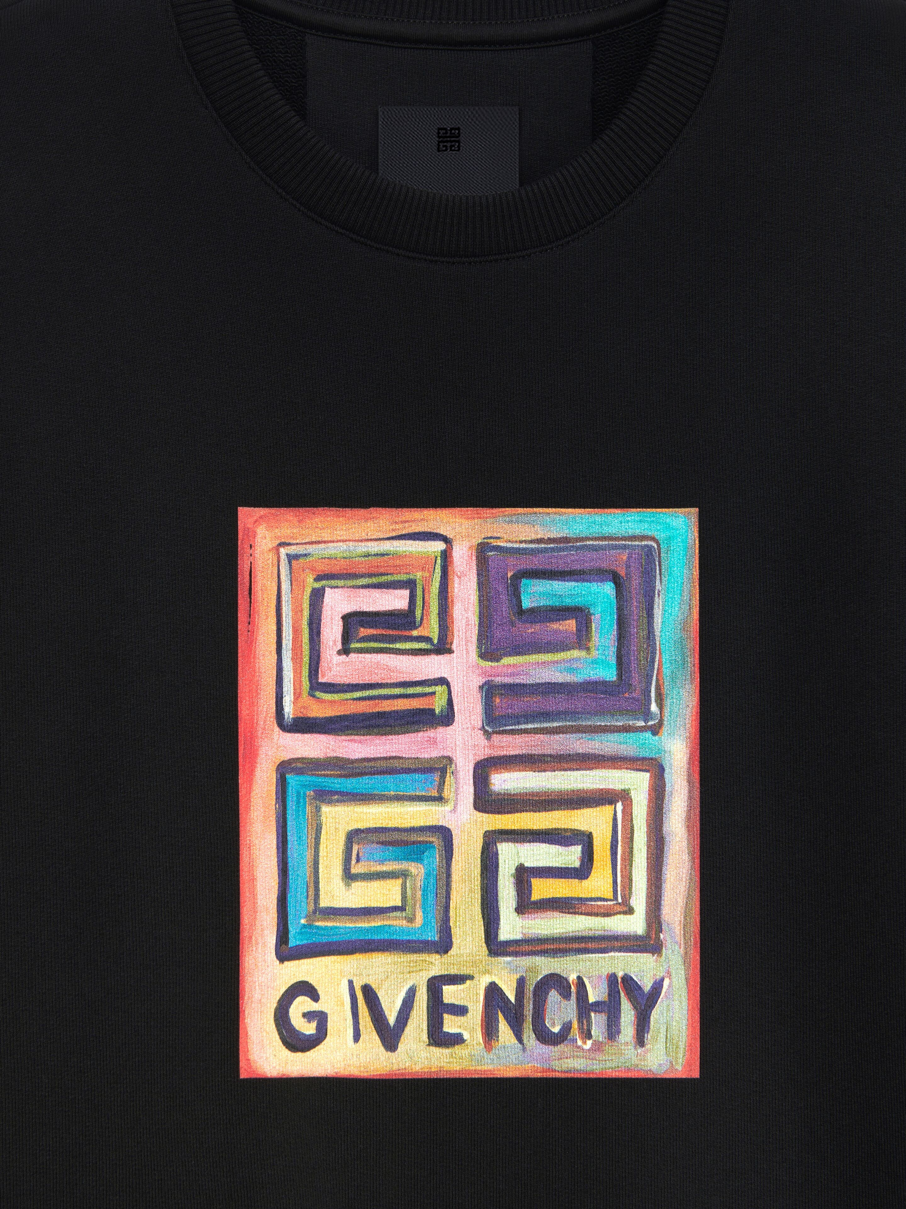 SLIM FIT SWEATSHIRT IN FELPA WITH 4G SUN PRINT - 6