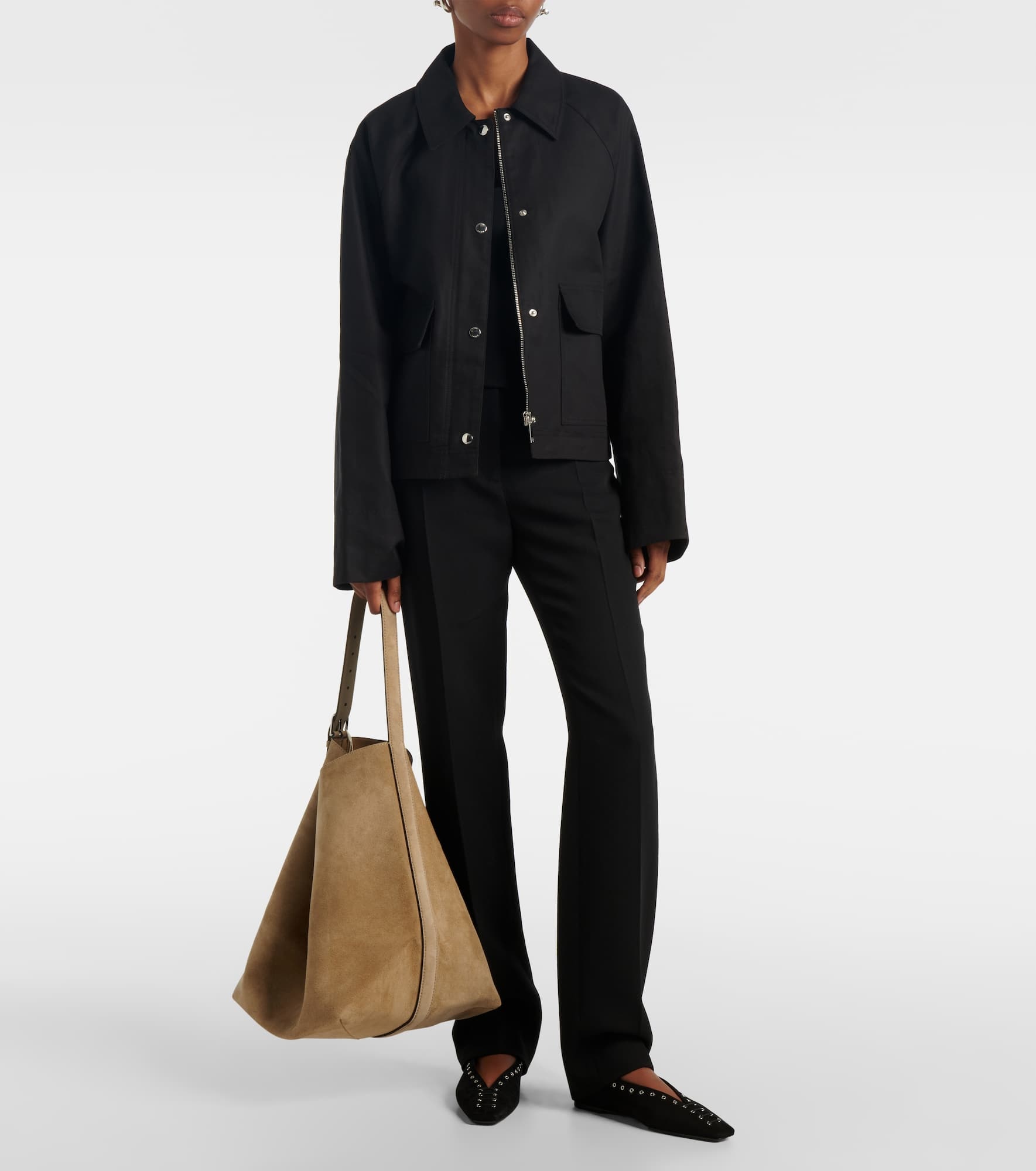 Suede tote bag - 5