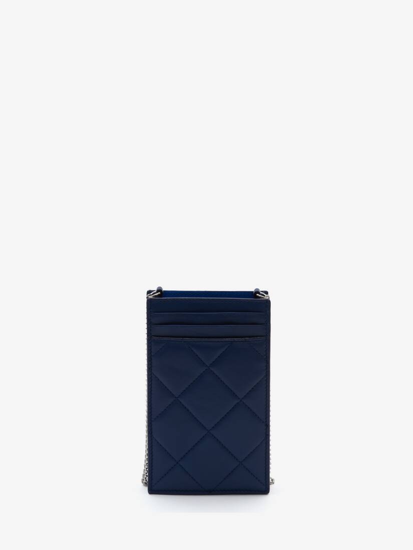 Mcqueen Graffiti Phone Case With Chain in Navy - 2