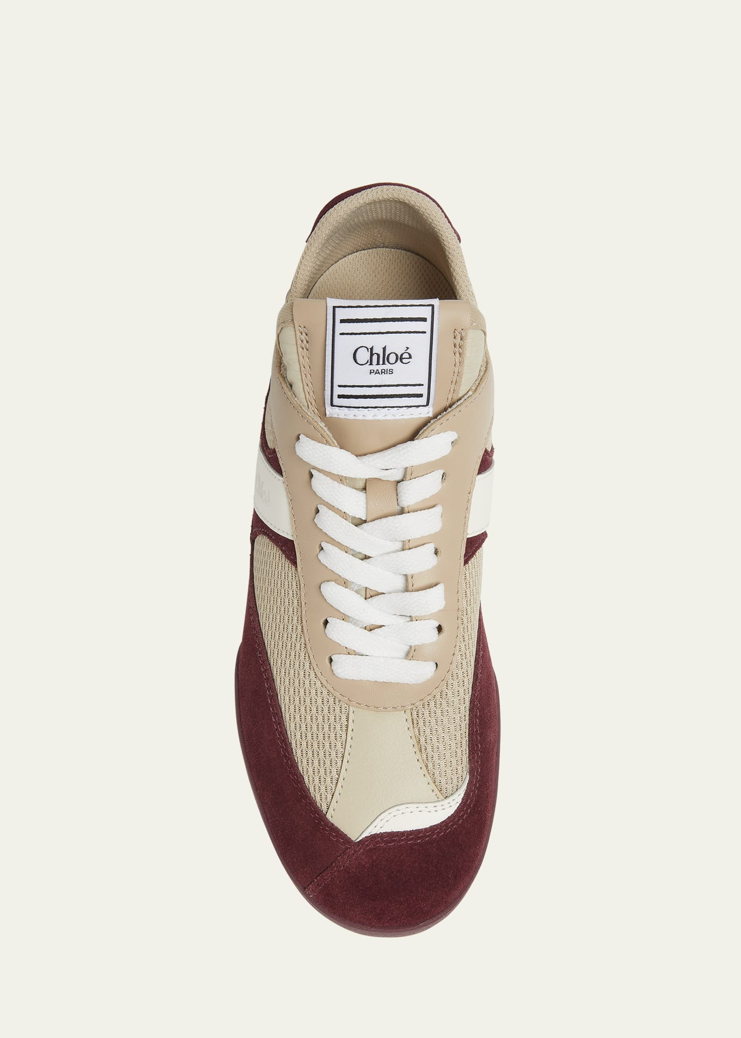 Kick Mixed Leather Retro Low-Top Sneakers - 3