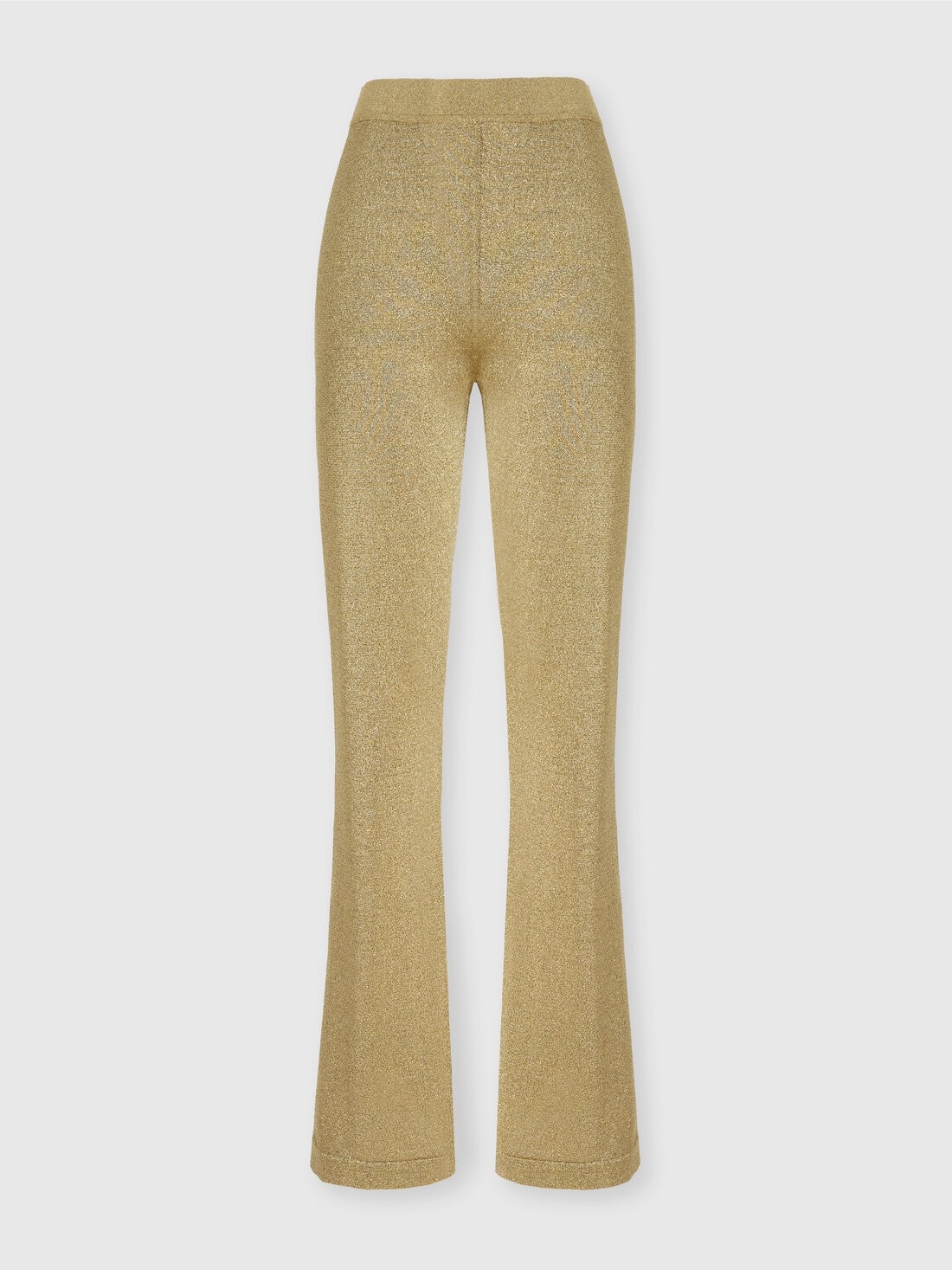 Flare trousers in glitter-effect viscose - 1