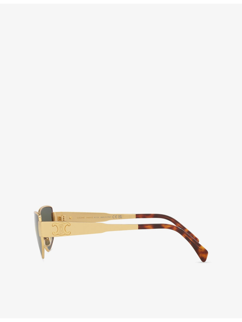 CL40293U Metaltriomphe Square-Frame Metal Sunglasses 3