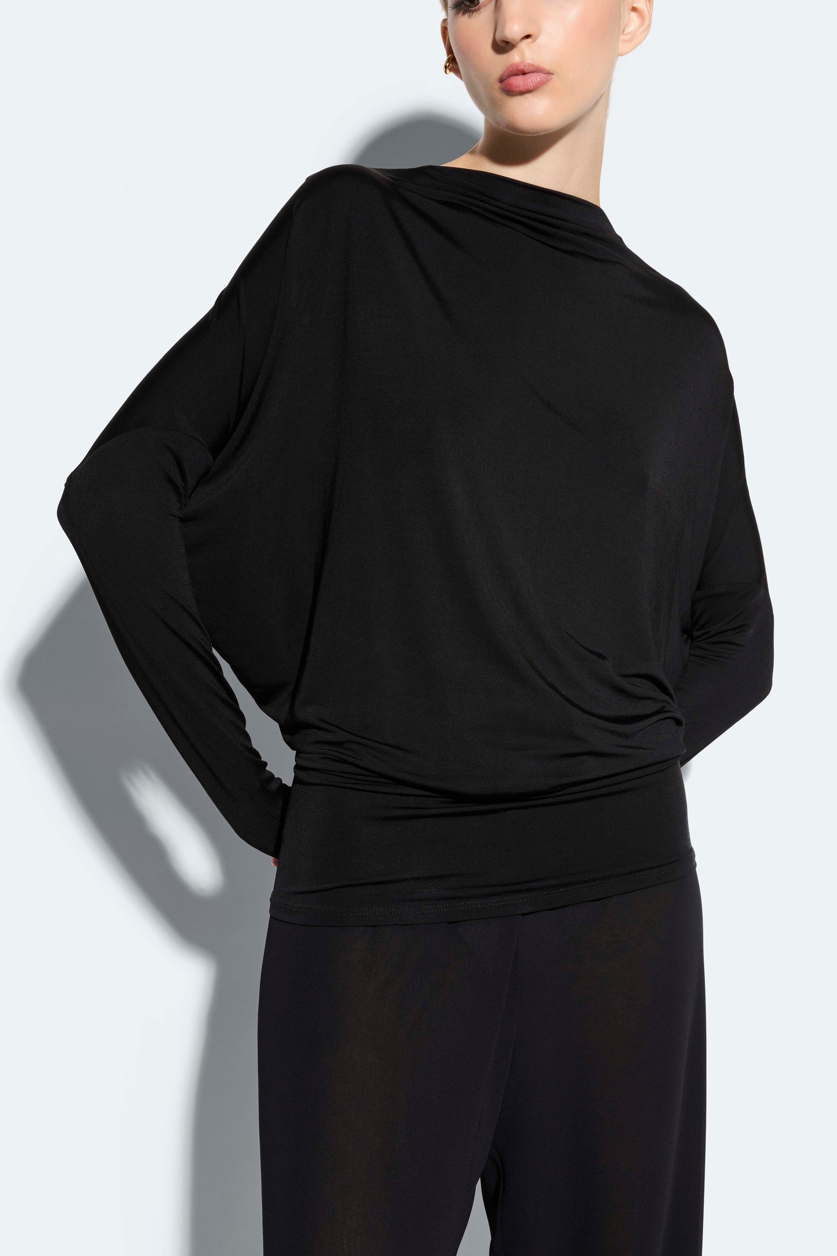 Jersey Blouson Top - 4