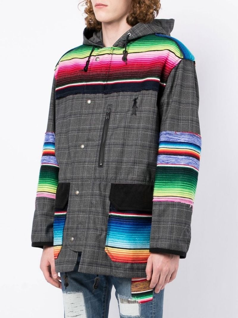 striped check jacket - 6