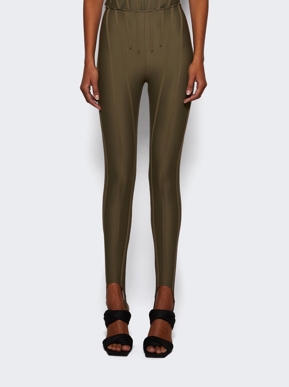 Corset Leggings Khaki - 3