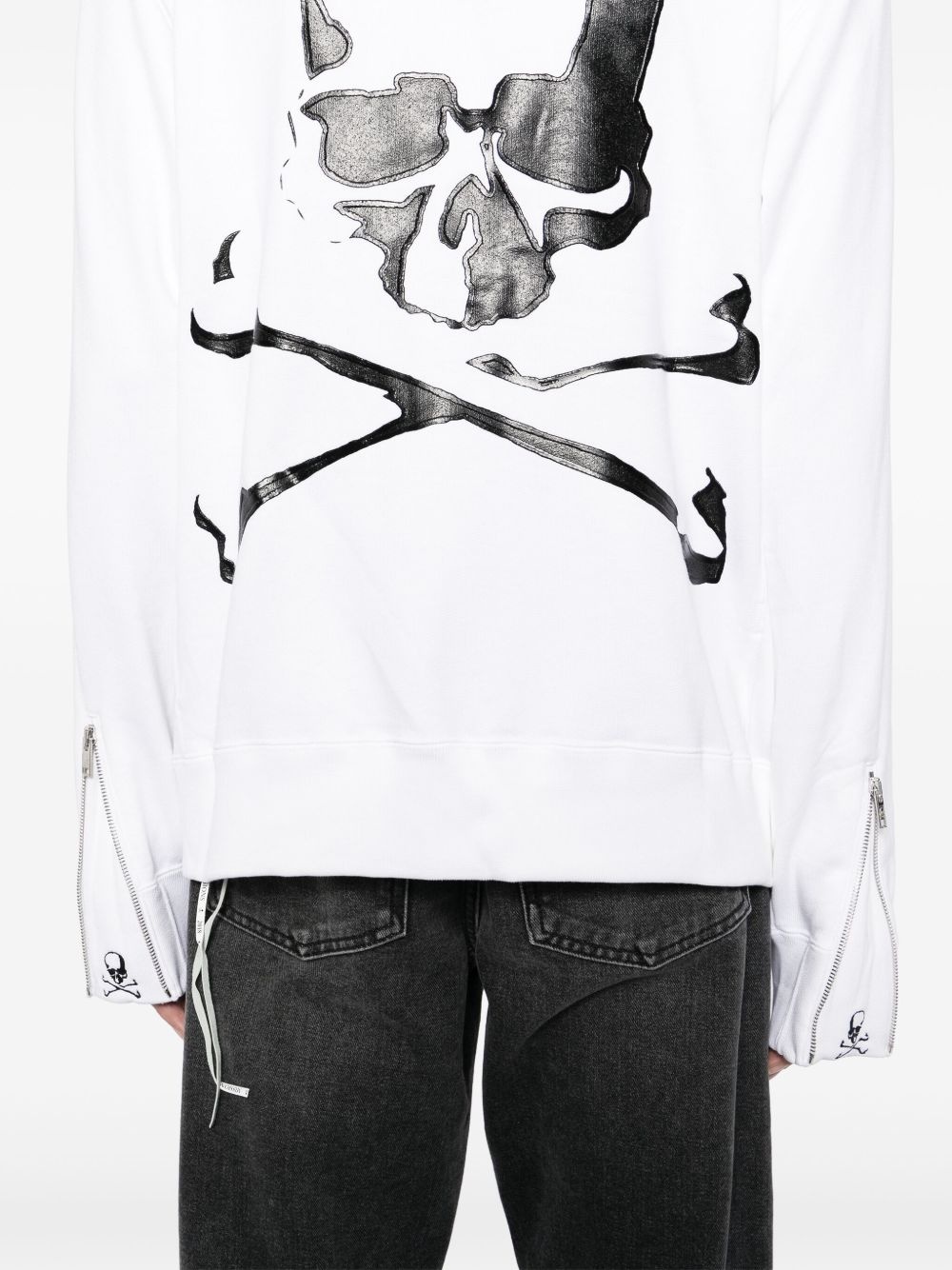 logo-printed zip-up hoodie - 5