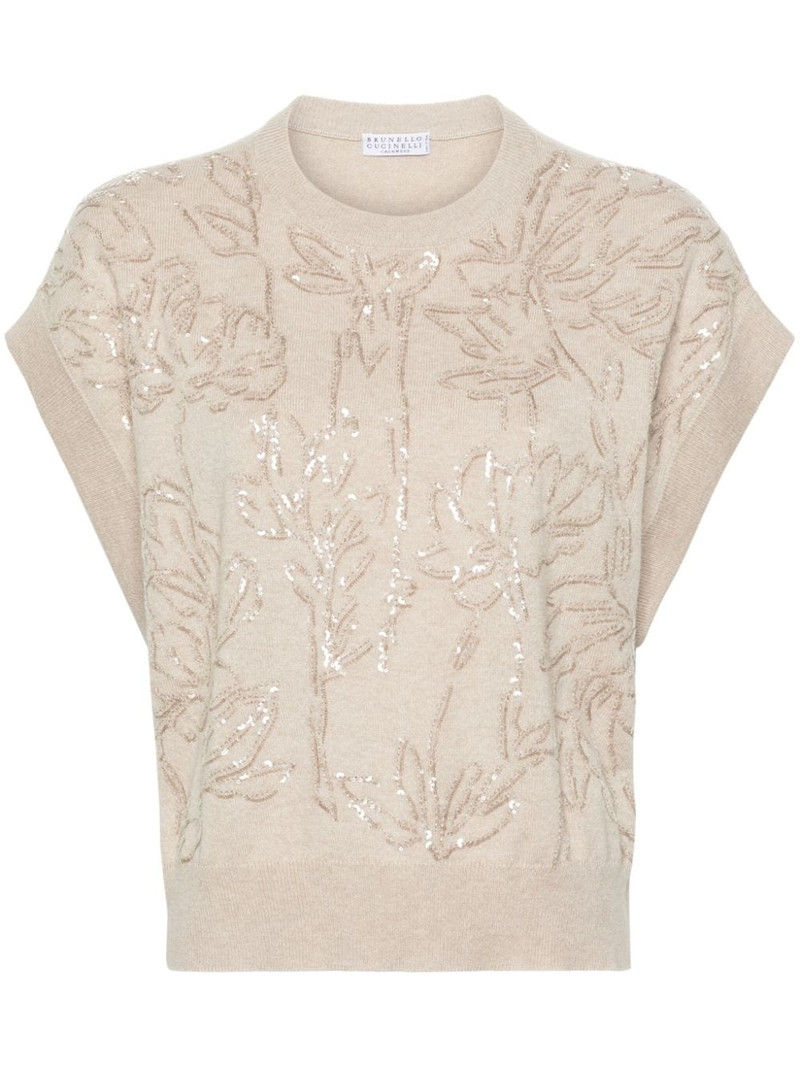sequin-embellished top 1