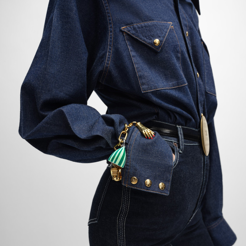 CELINE Celine Charms Berlingot in Resin and Brass with Rhodium Finish outlook