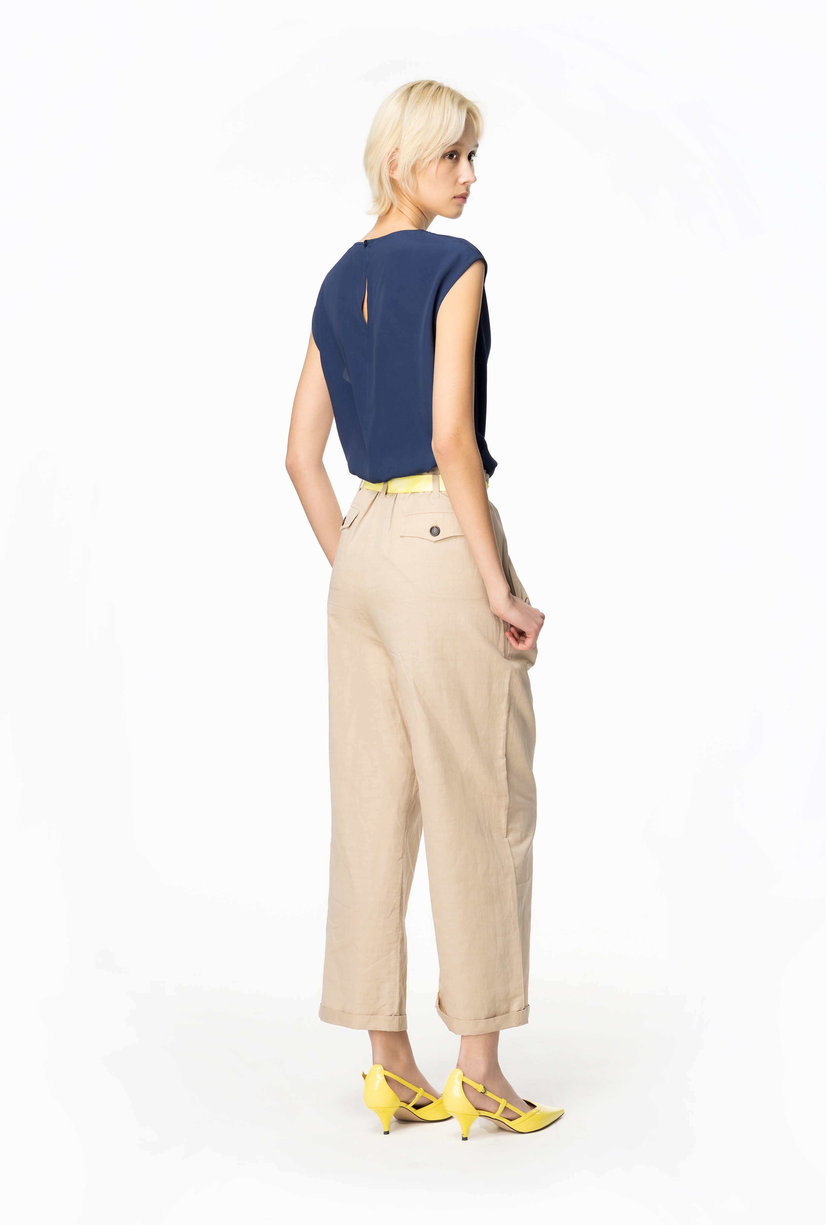 SLUB LINEN TROUSERS - 3