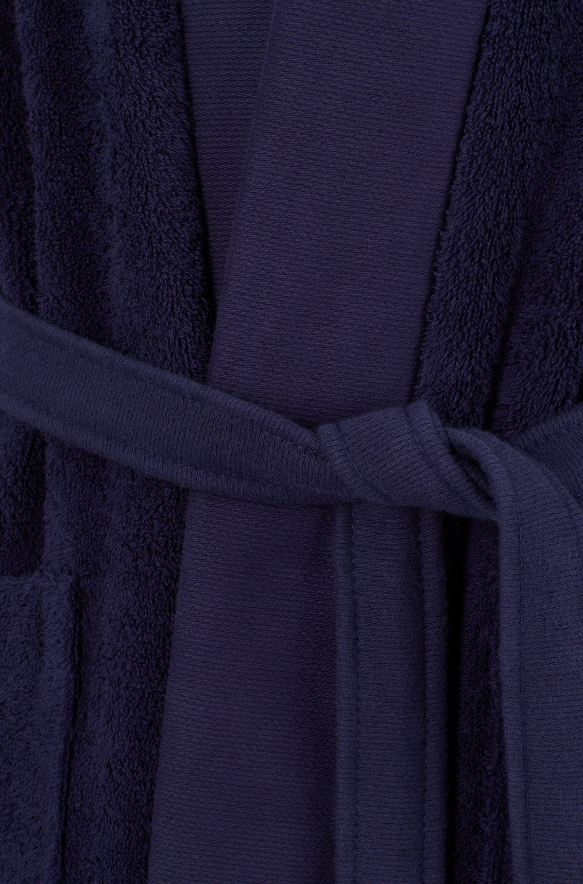 LOGO-LAPEL DRESSING GOWN IN LONG-FIBER COTTON - 3