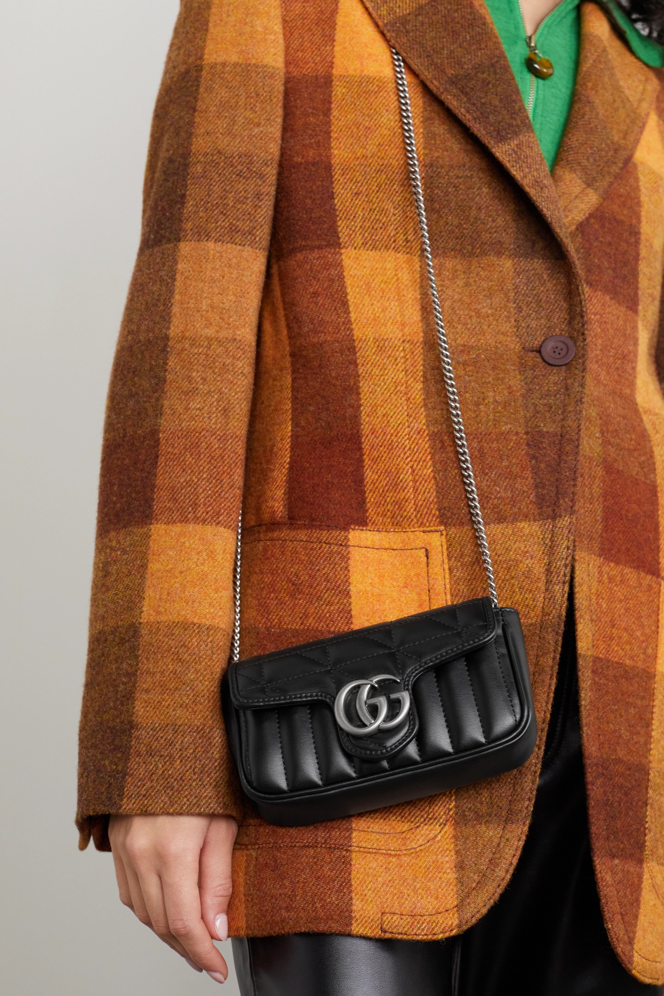 GG Marmont super mini quilted leather shoulder bag - 6