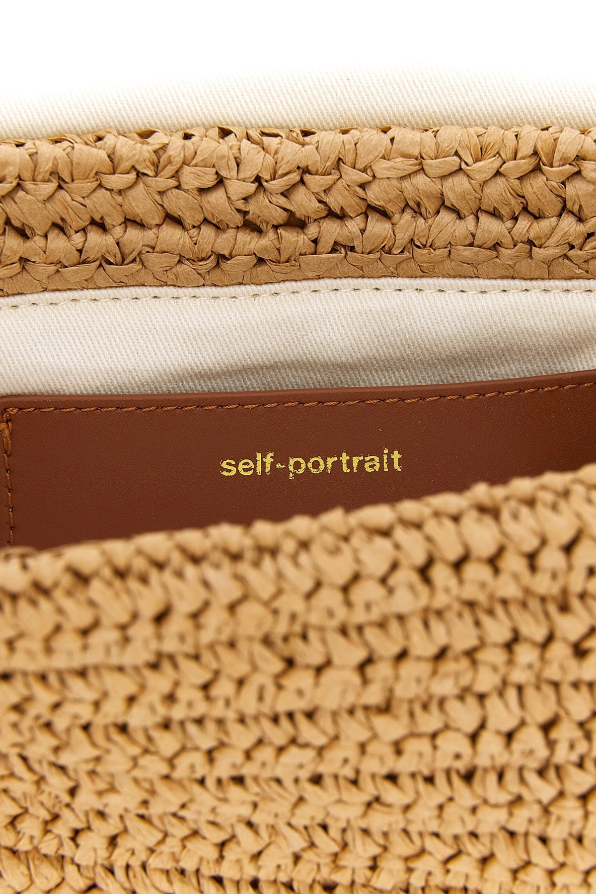 'Raffia bow charm' shoulder bag - 5