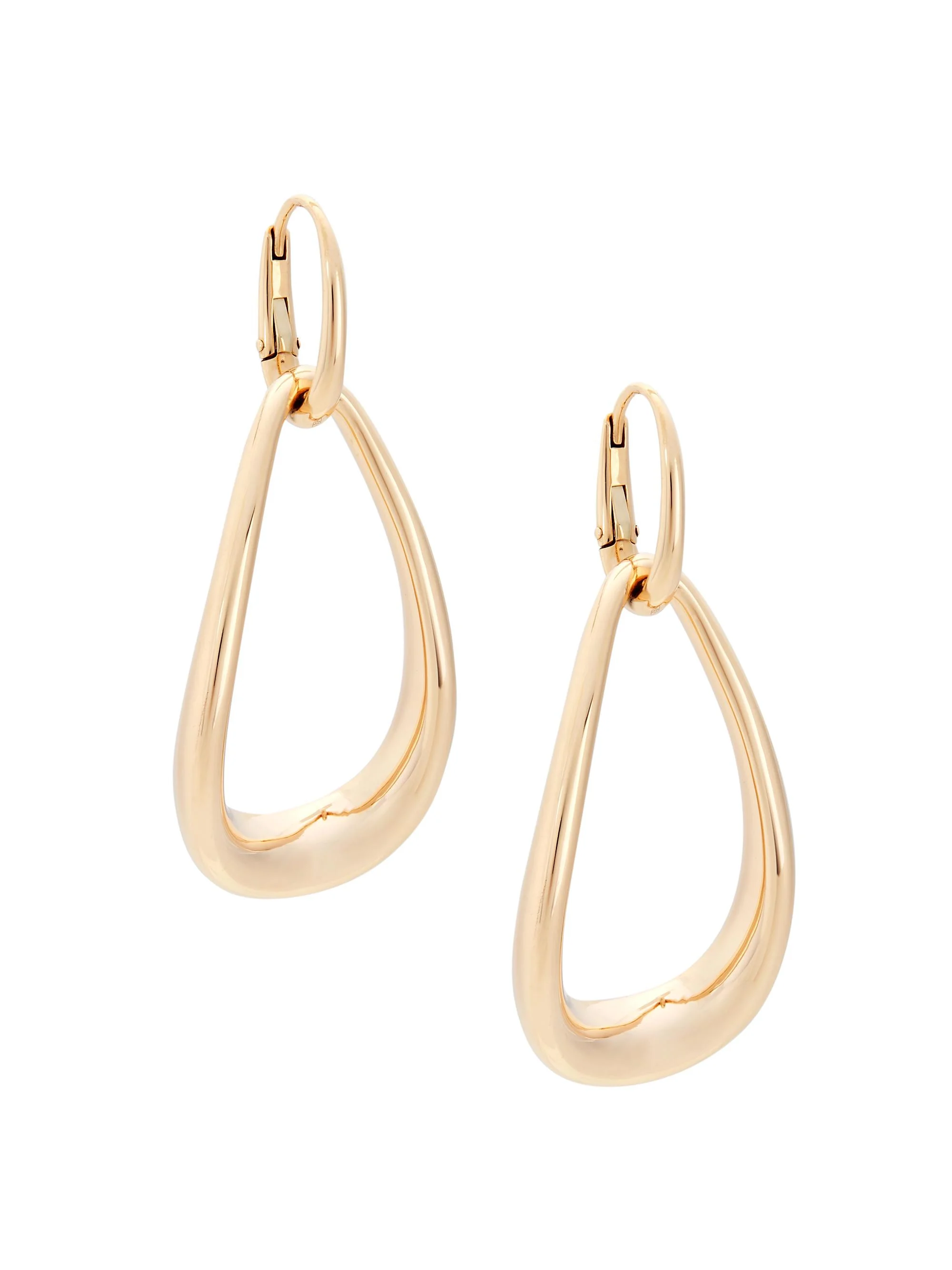 Women's Fantina 18K Rose Gold Ellipse Double-Drop Earrings - Rose Gold - 1