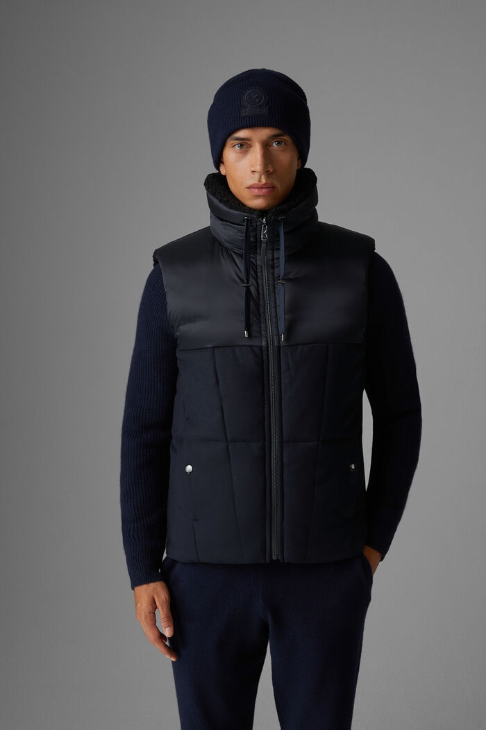 Xeno Reversible down waistcoat in Navy blue - 2