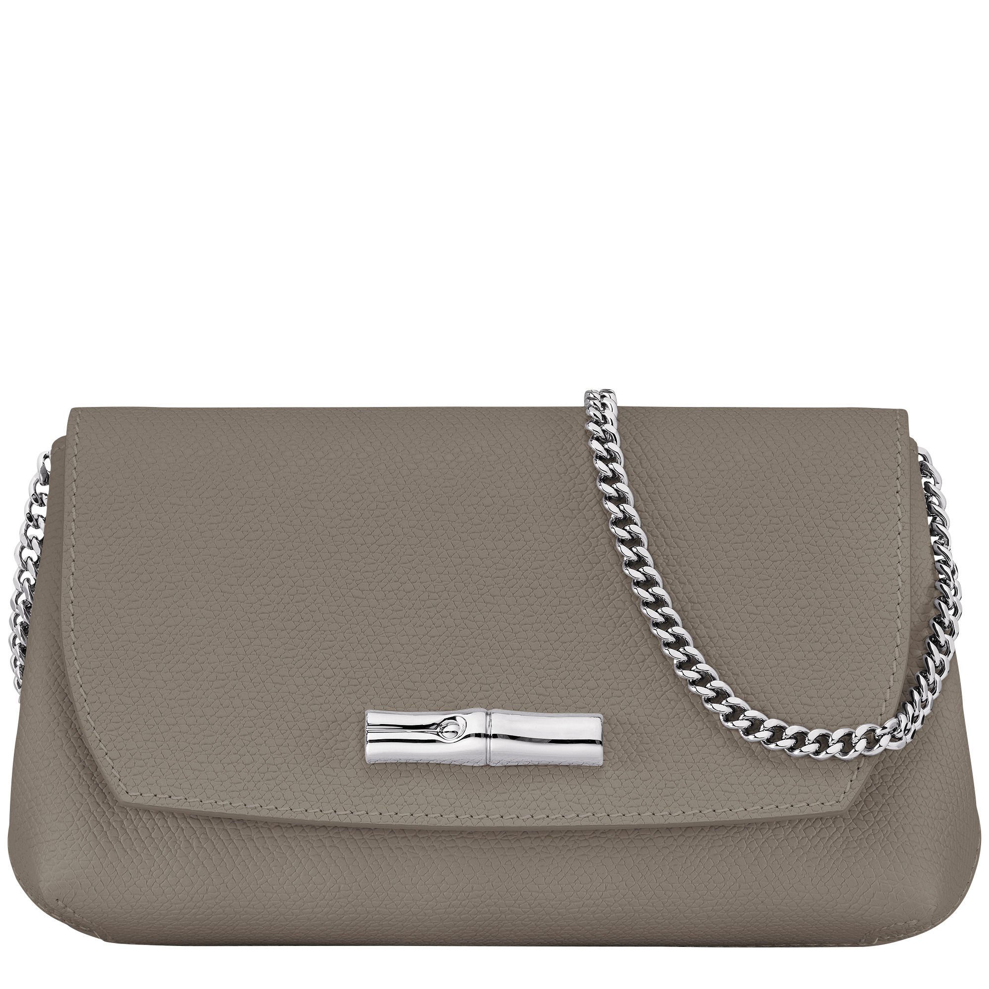 Roseau Clutch Turtledove - Leather - 1