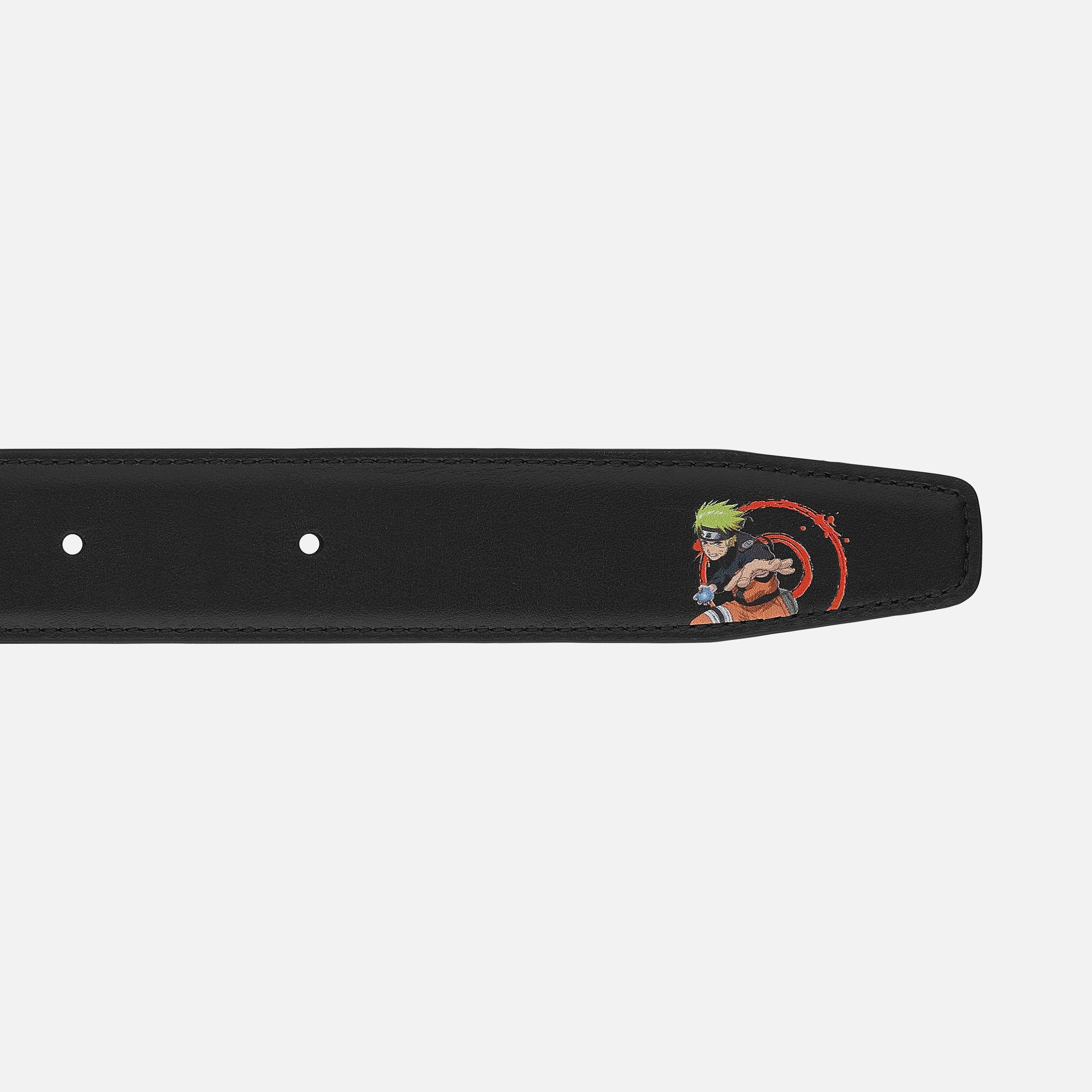 M buckle black/orange 35 mm reversible leather belt - 5