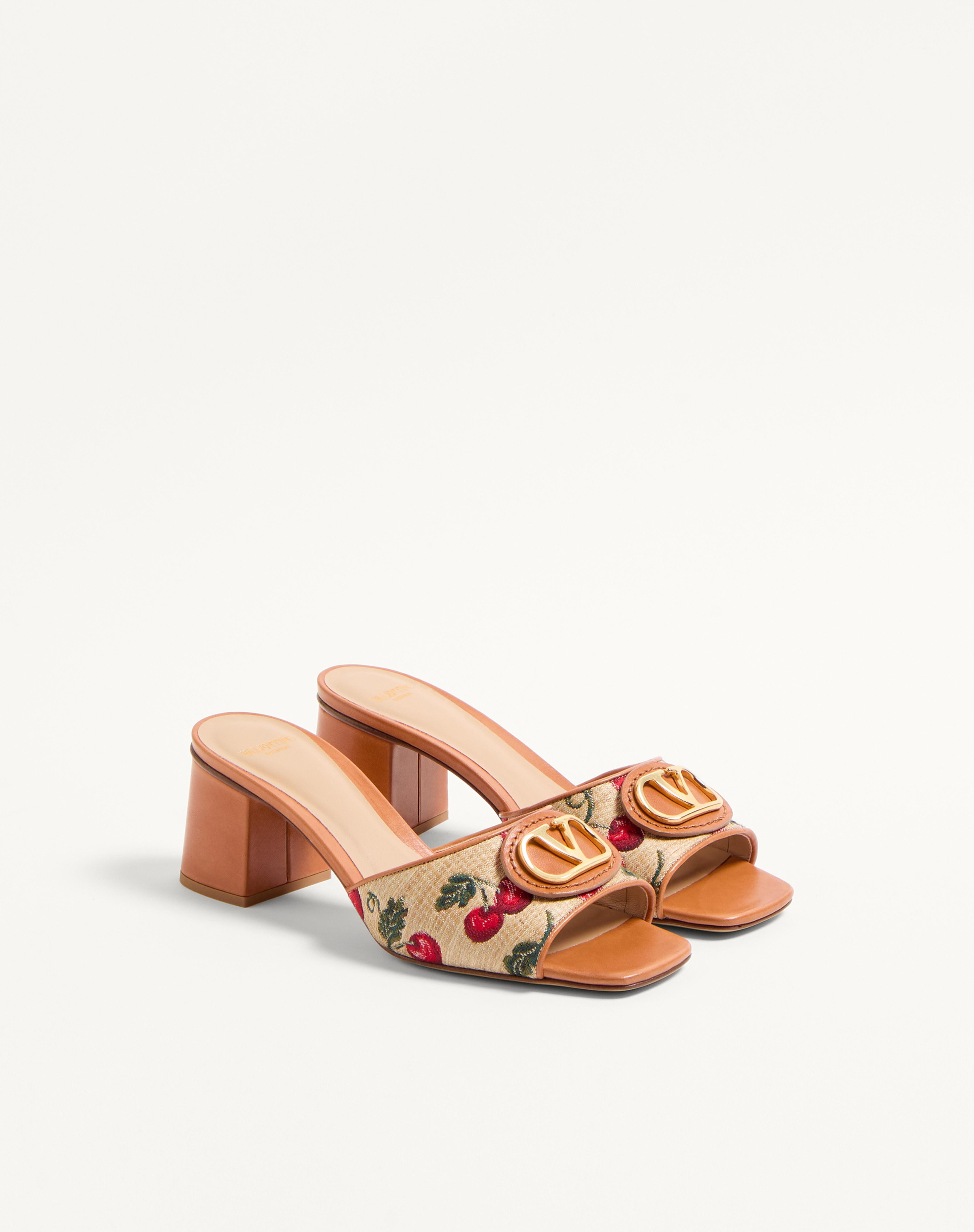 VLOGO SIGNATURE CHERRYFIC SLIDE SANDAL 60MM - 3