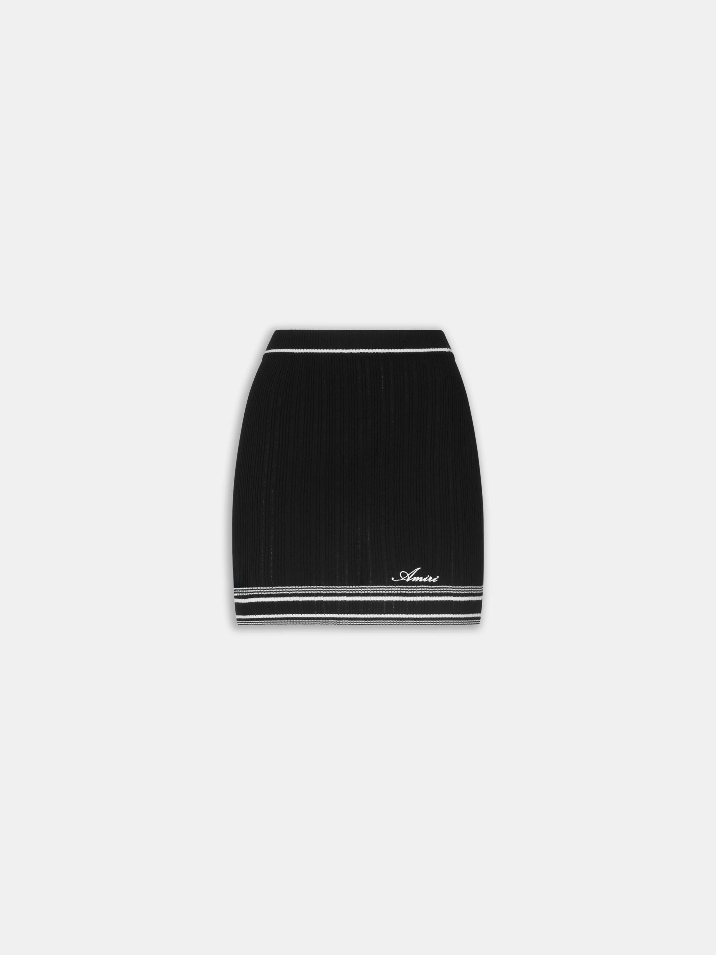 WOMEN'S SCRIPT KNIT MINI SKIRT - 1