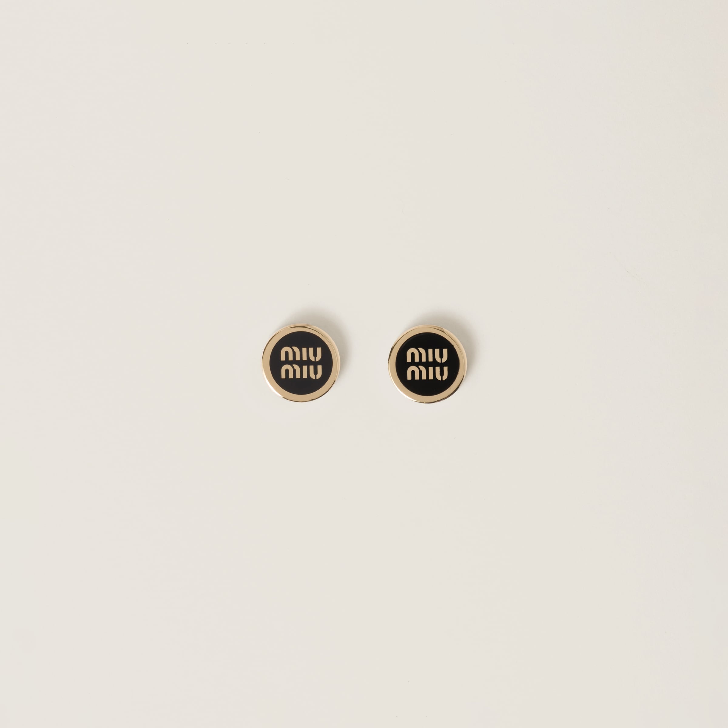 Enameled metal earrings - 1