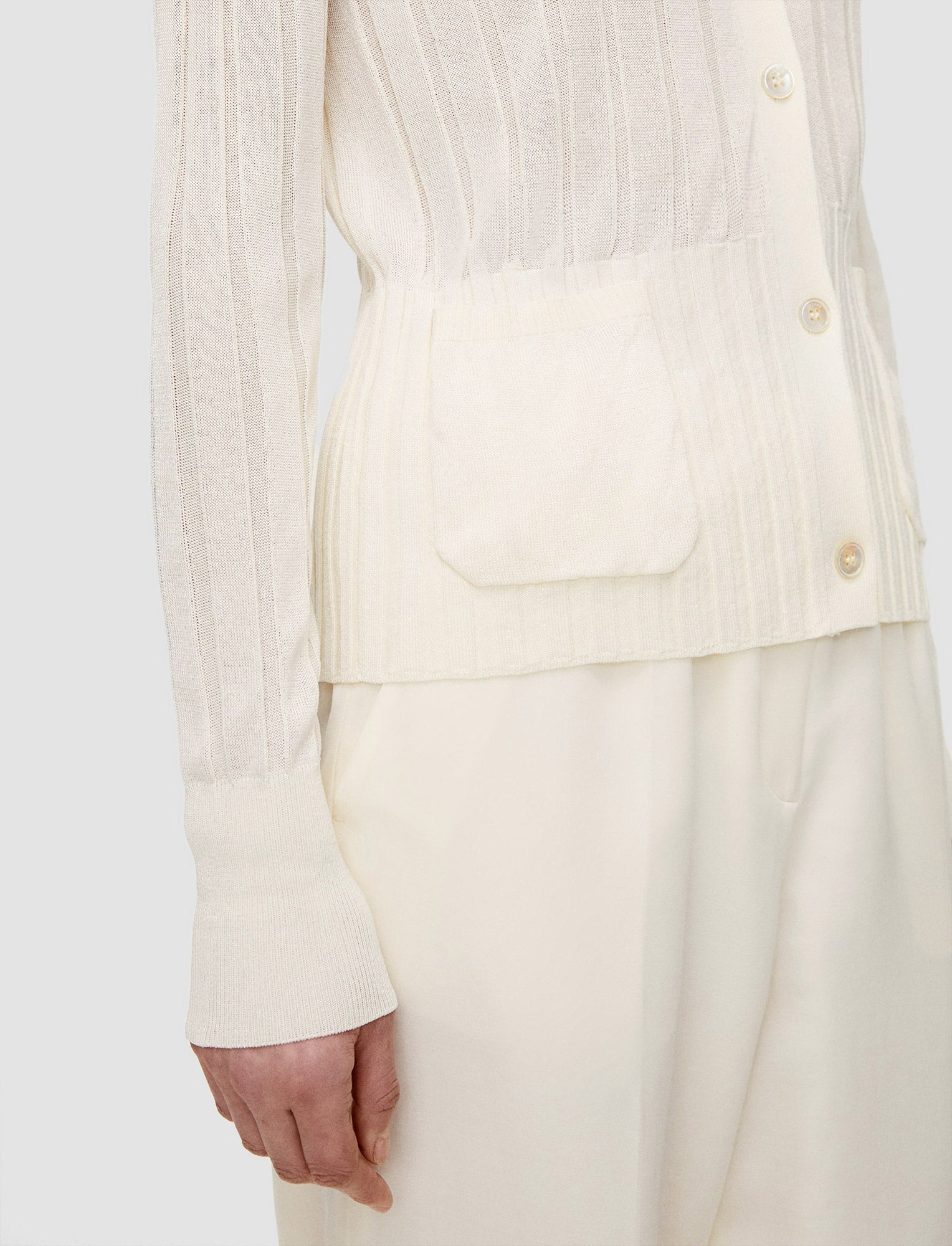 Crisp Rayon Knitted Cardigan - 6